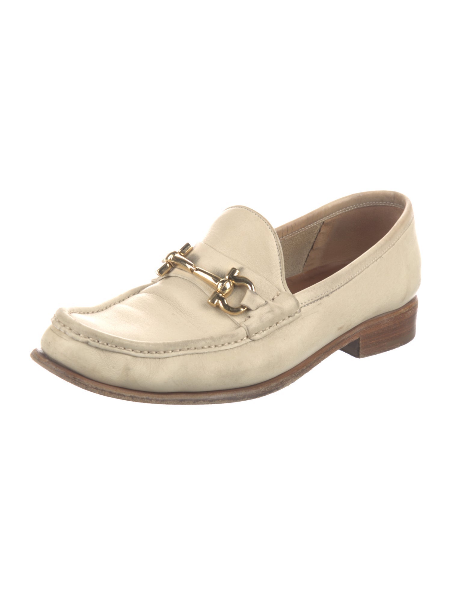 Salvatore Ferragamo Horsebit Accent Leather Loafers