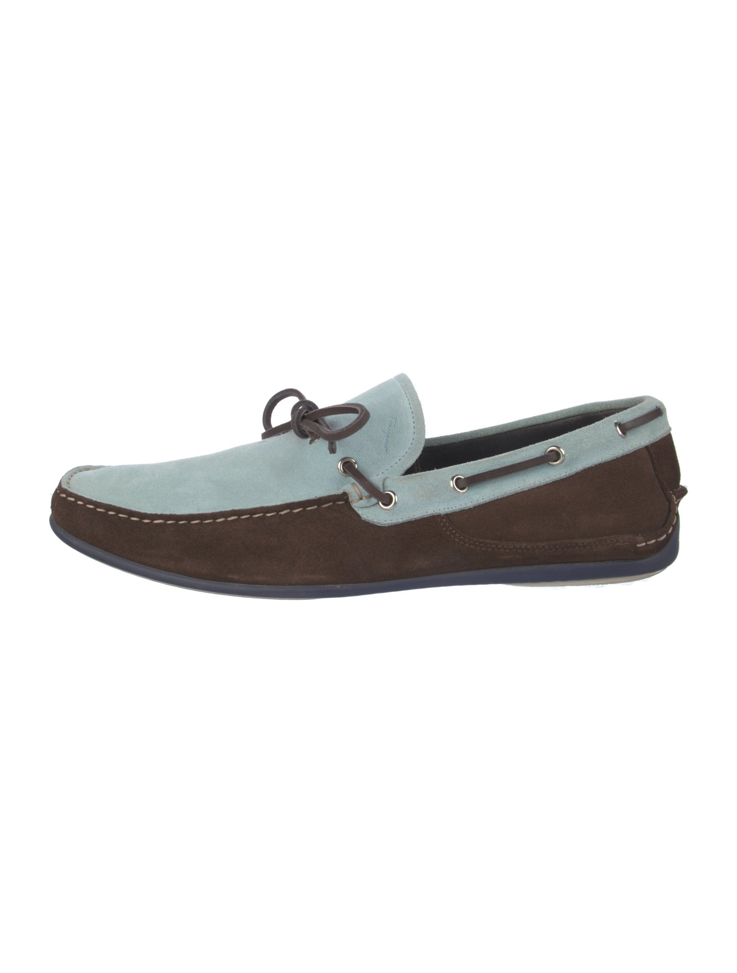 Salvatore Ferragamo Suede Boat Shoes
