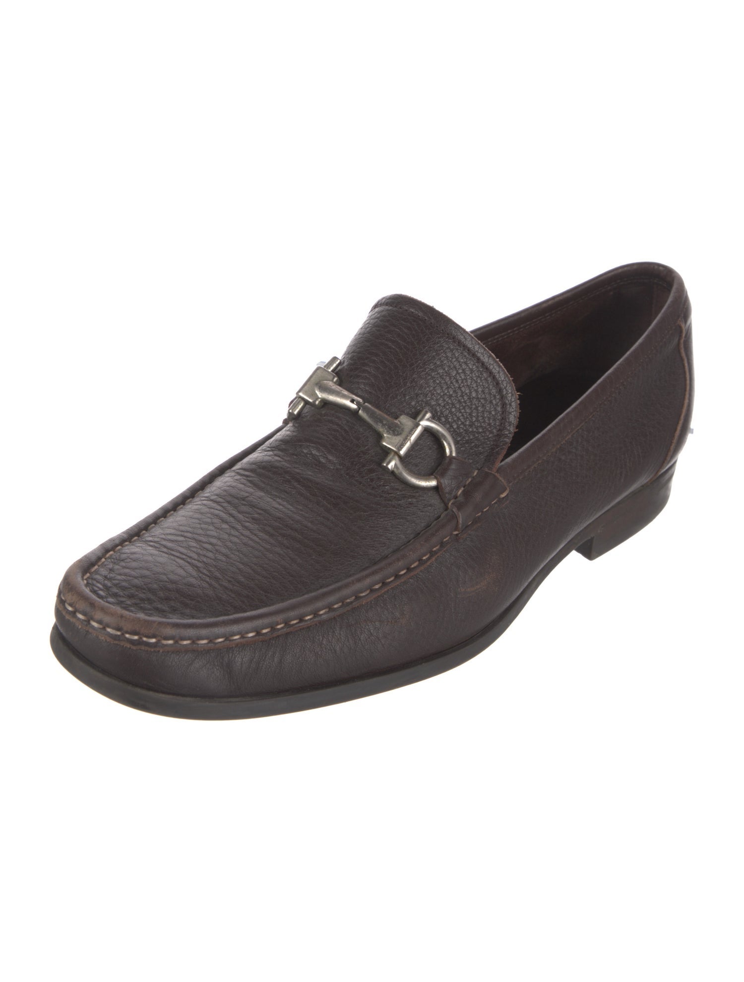 Salvatore Ferragamo Leather Dress Loafers