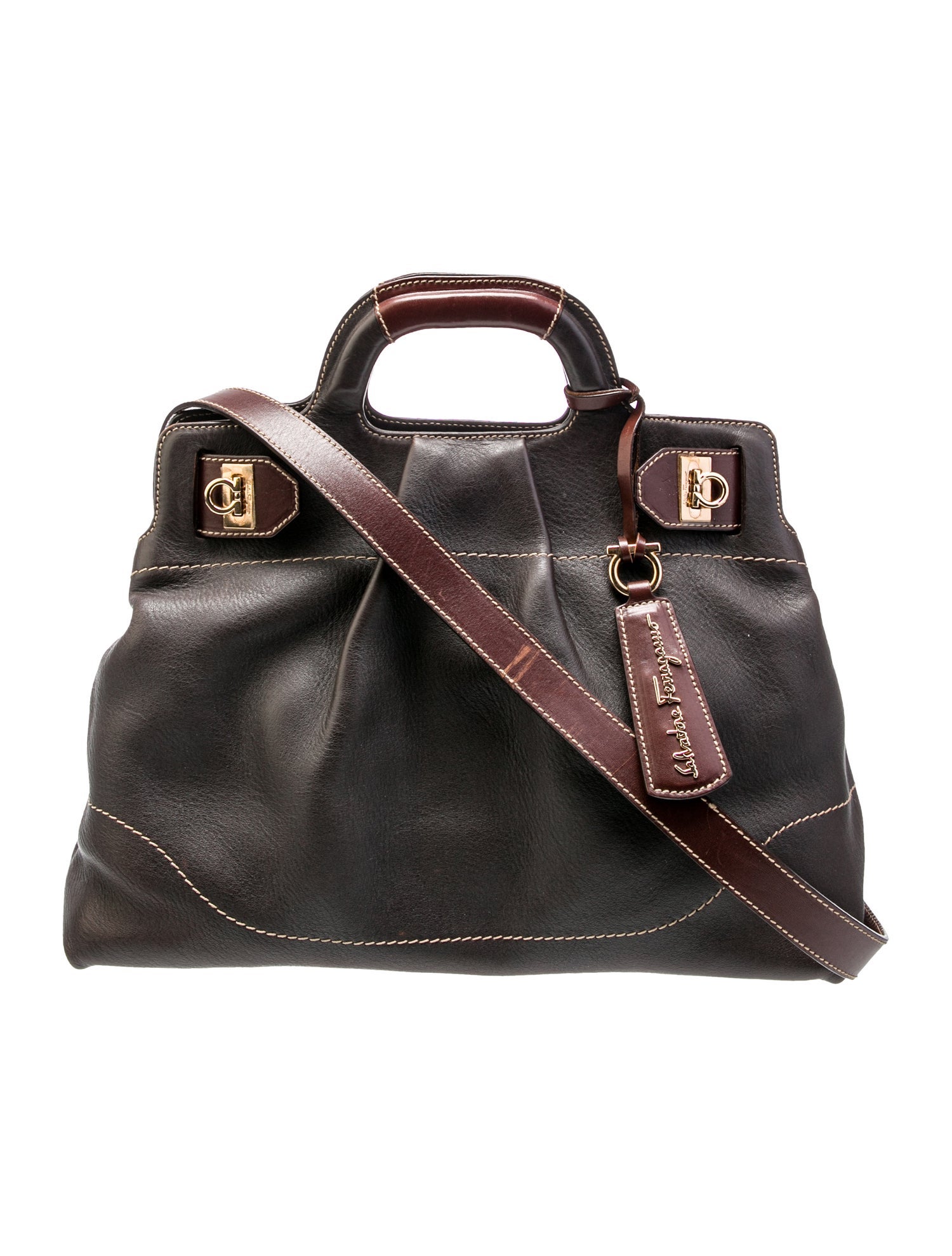 Salvatore Ferragamo Gancio Top Handle Bag