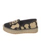 Salvatore Ferragamo Printed Leather Trim Embellishment Espadrilles