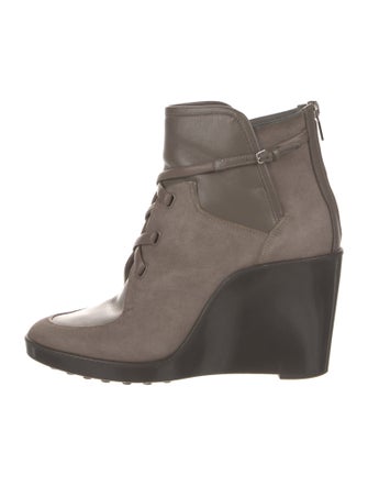 Salvatore Ferragamo Suede Lace-Up Boots