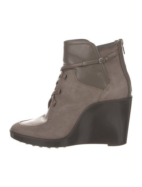 Salvatore Ferragamo Suede Lace-Up Boots