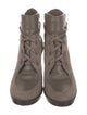 Salvatore Ferragamo Suede Lace-Up Boots