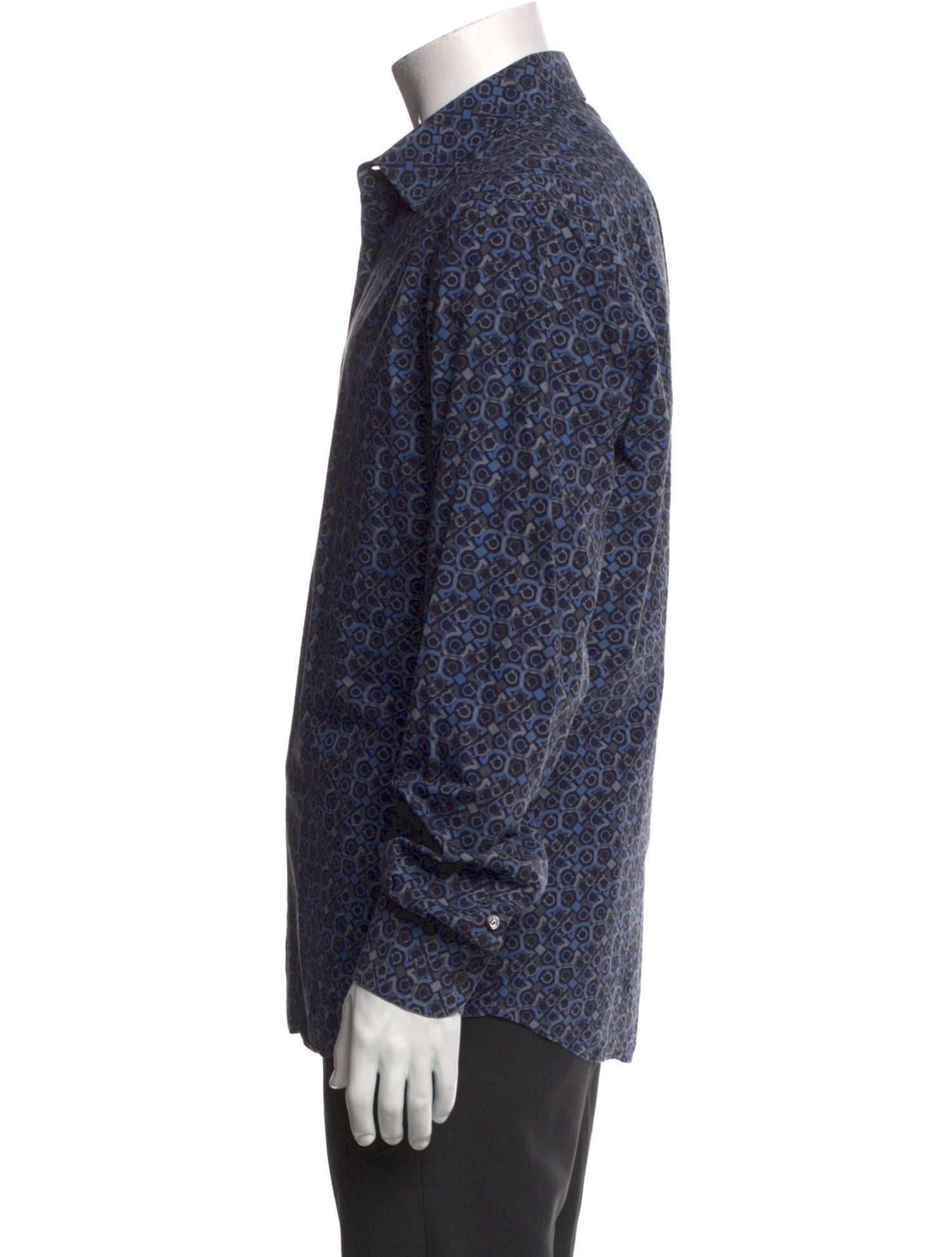 Salvatore Ferragamo Printed Long Sleeve Shirt