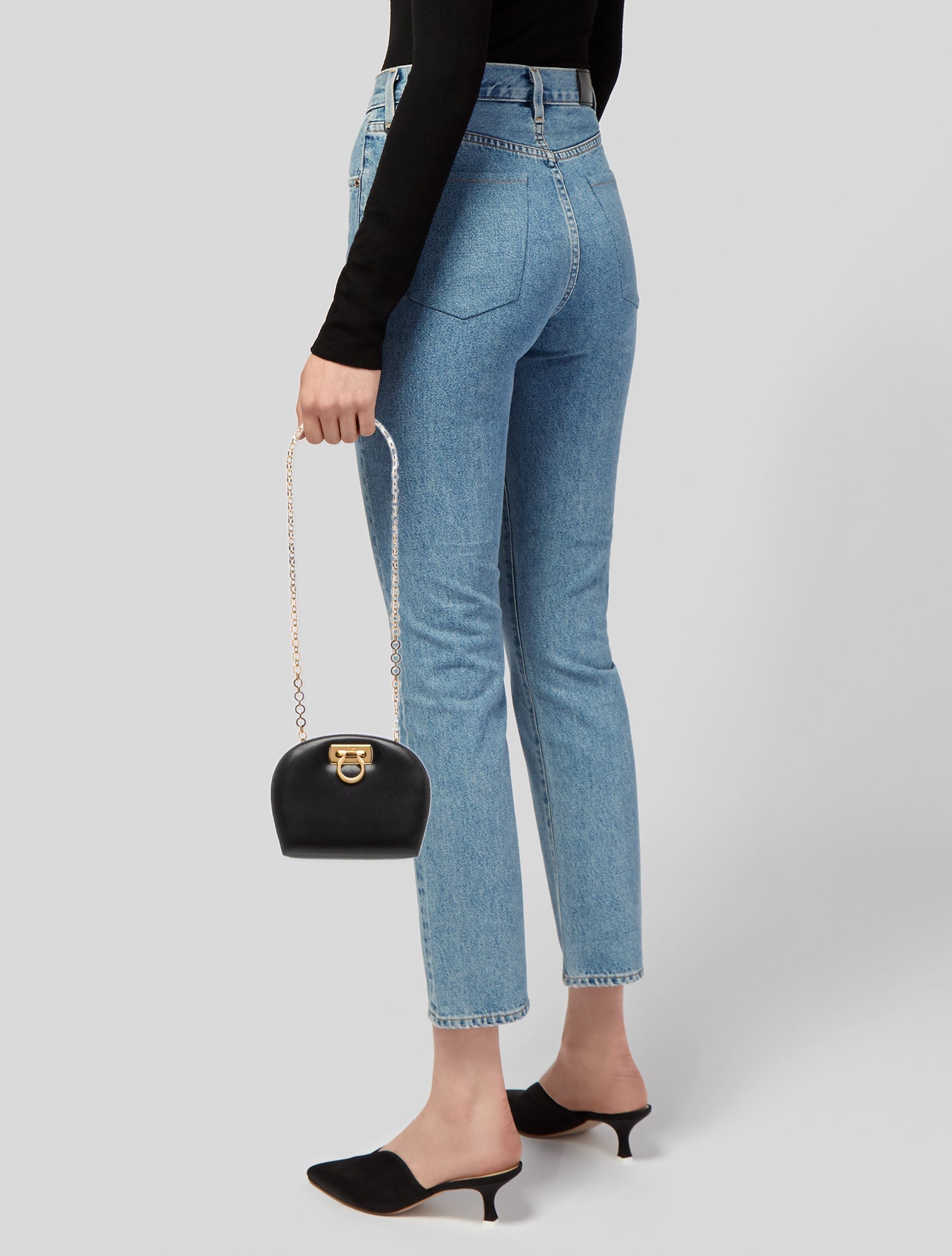 Salvatore Ferragamo Leather Clutch Vintage