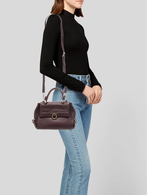 Salvatore Ferragamo Gancini Top Handle Bag