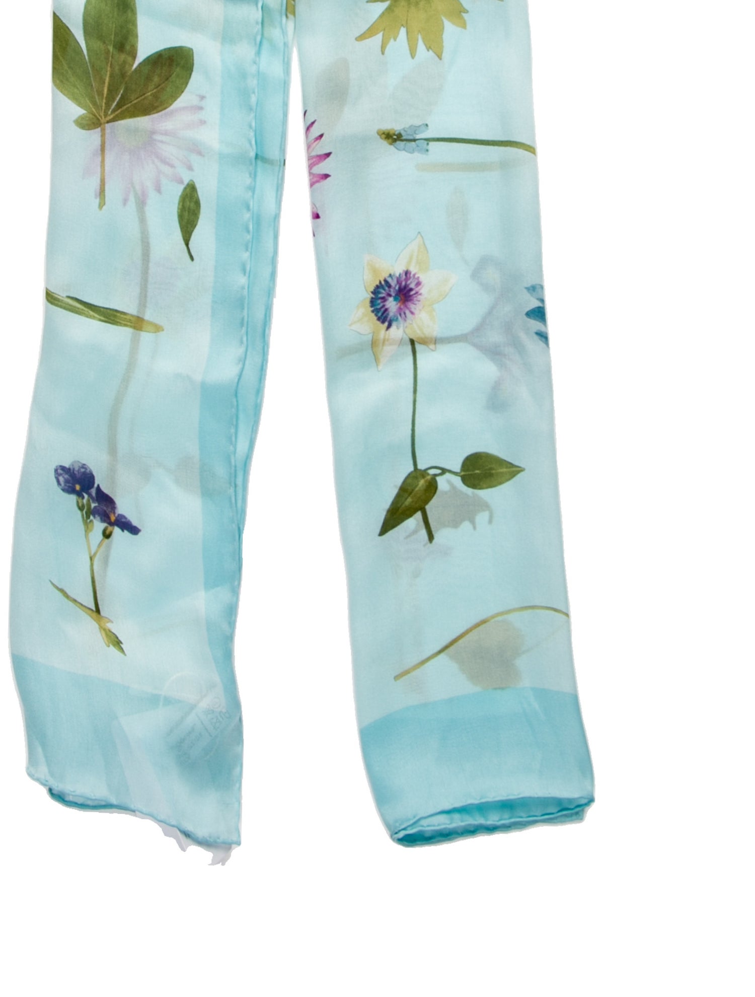 Salvatore Ferragamo Silk Floral Print Scarf