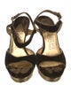 Salvatore Ferragamo Velvet Slingback Sandals