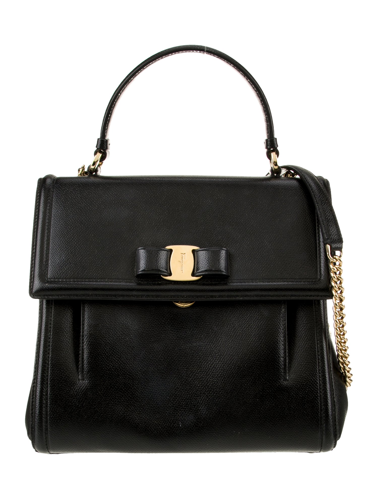 Salvatore Ferragamo Leather Top Handle Bag