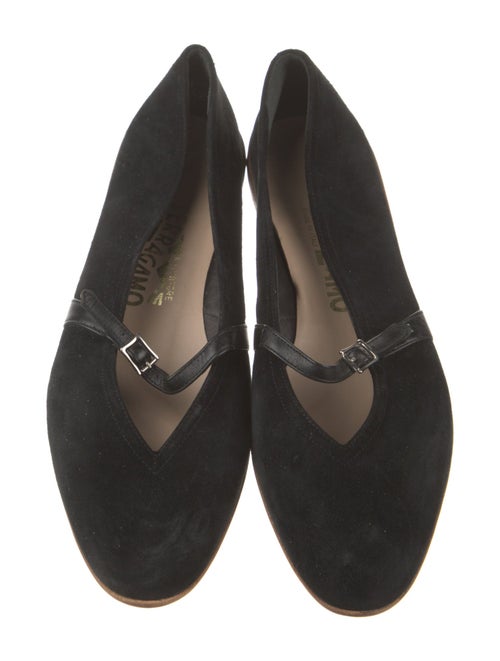 Salvatore Ferragamo Suede Mary Jane Flats