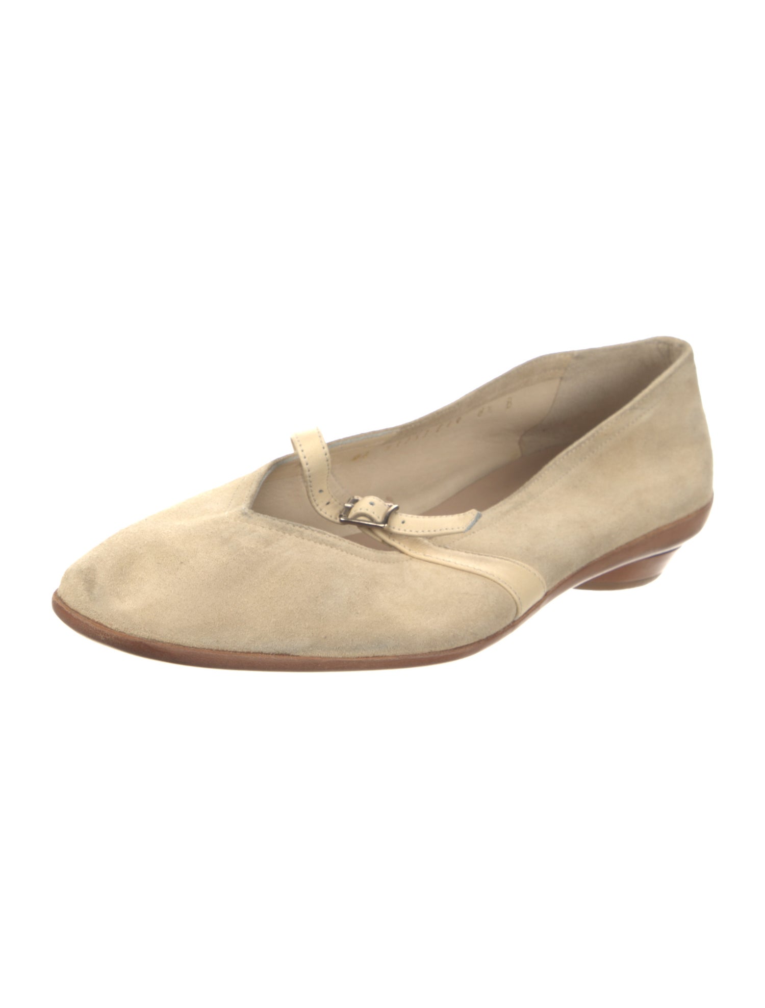 Salvatore Ferragamo Suede Mary Jane Flats