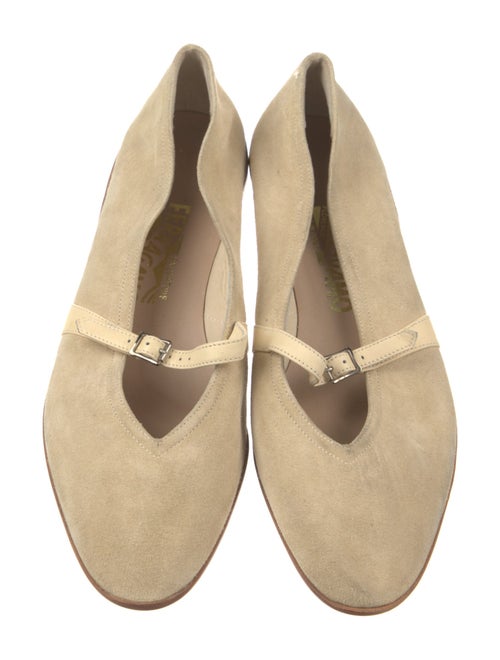 Salvatore Ferragamo Suede Mary Jane Flats