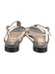 Salvatore Ferragamo Embossed Leather T-Strap Sandals