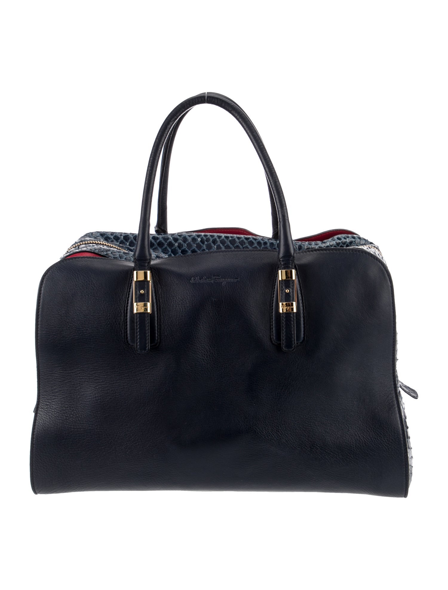 Salvatore Ferragamo Leather Top Handle Bag