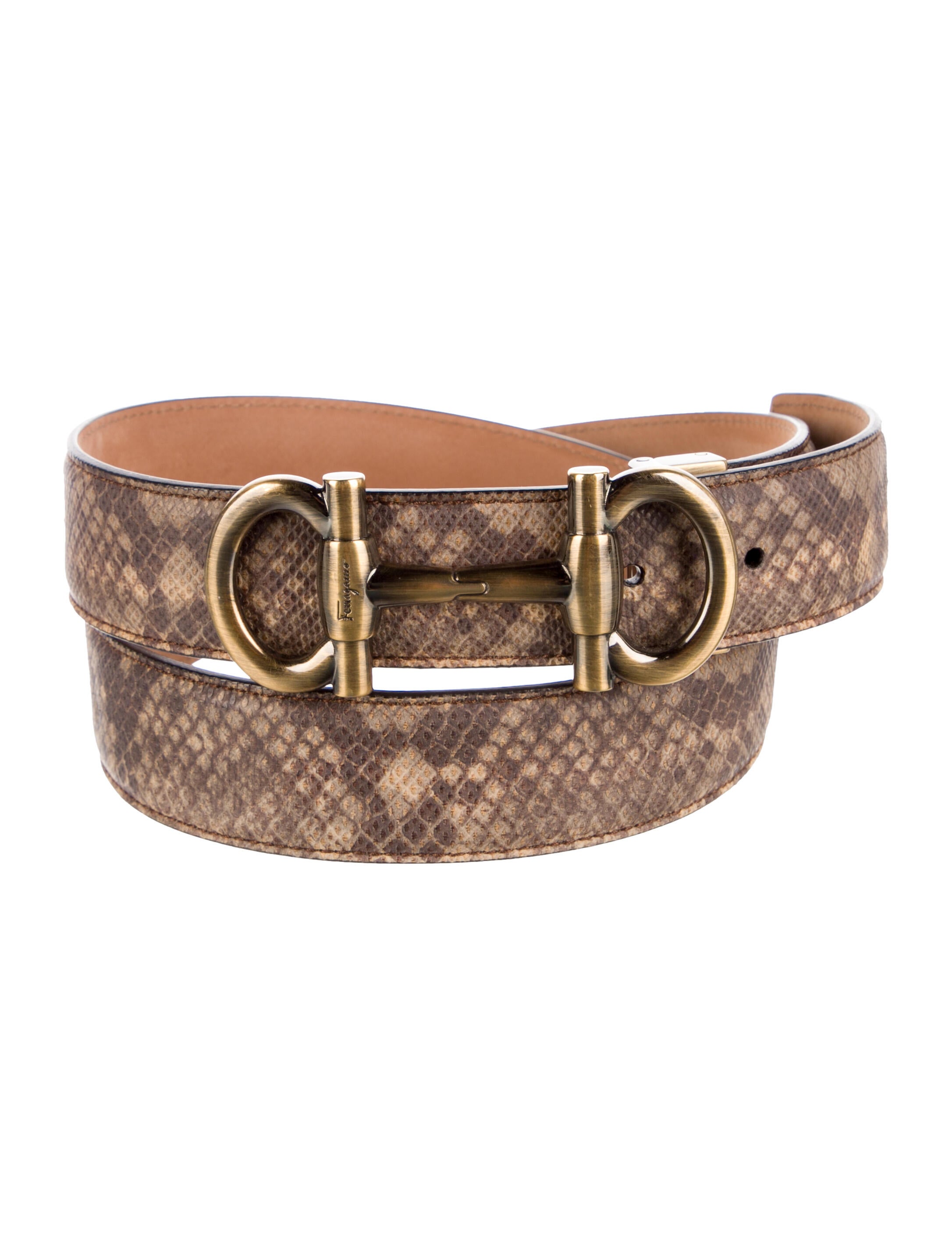 Salvatore Ferragamo Snakeskin Belt Kit