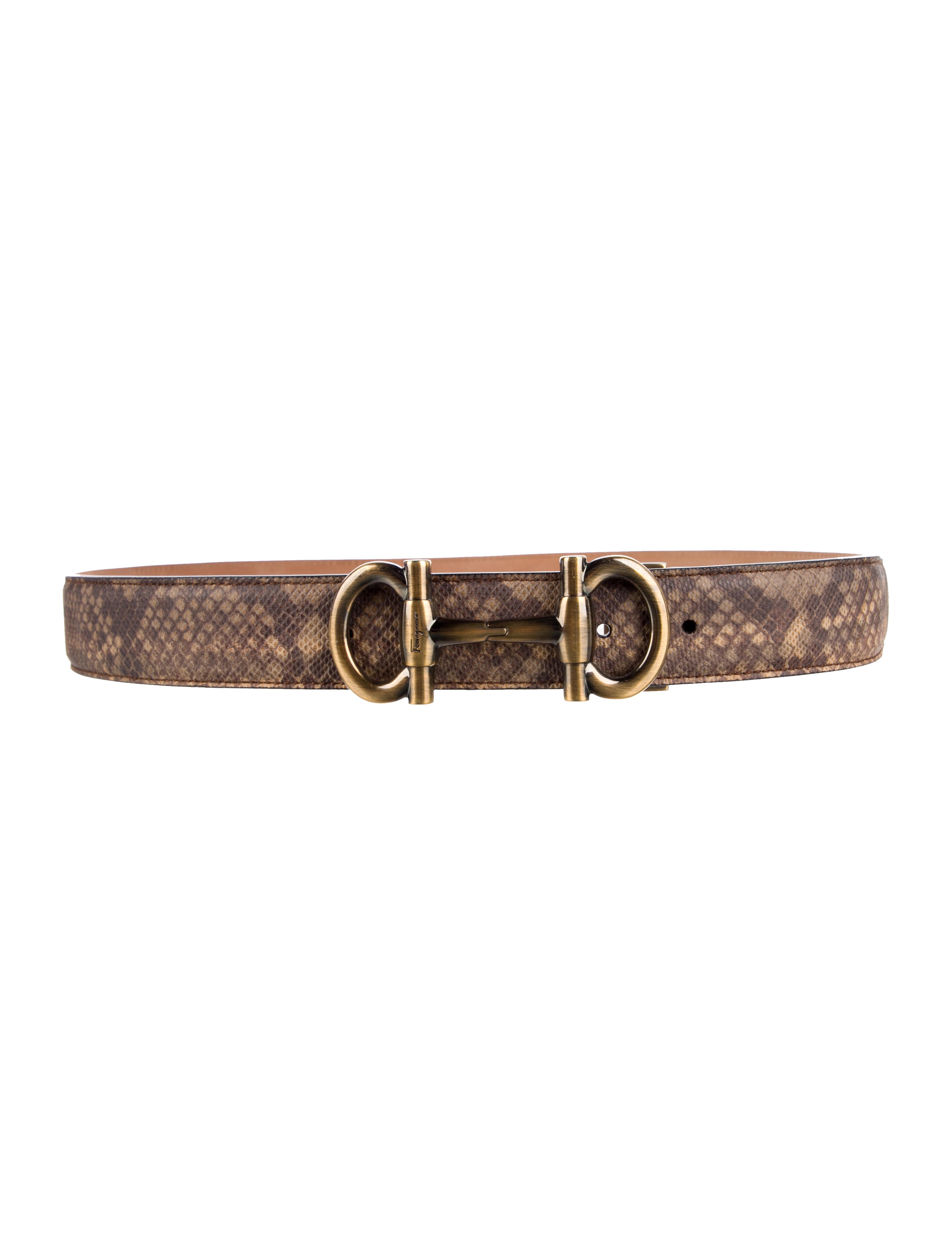 Salvatore Ferragamo Snakeskin Belt Kit
