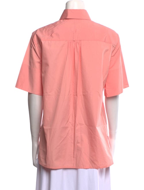 Salvatore Ferragamo Short Sleeve Button-Up Top