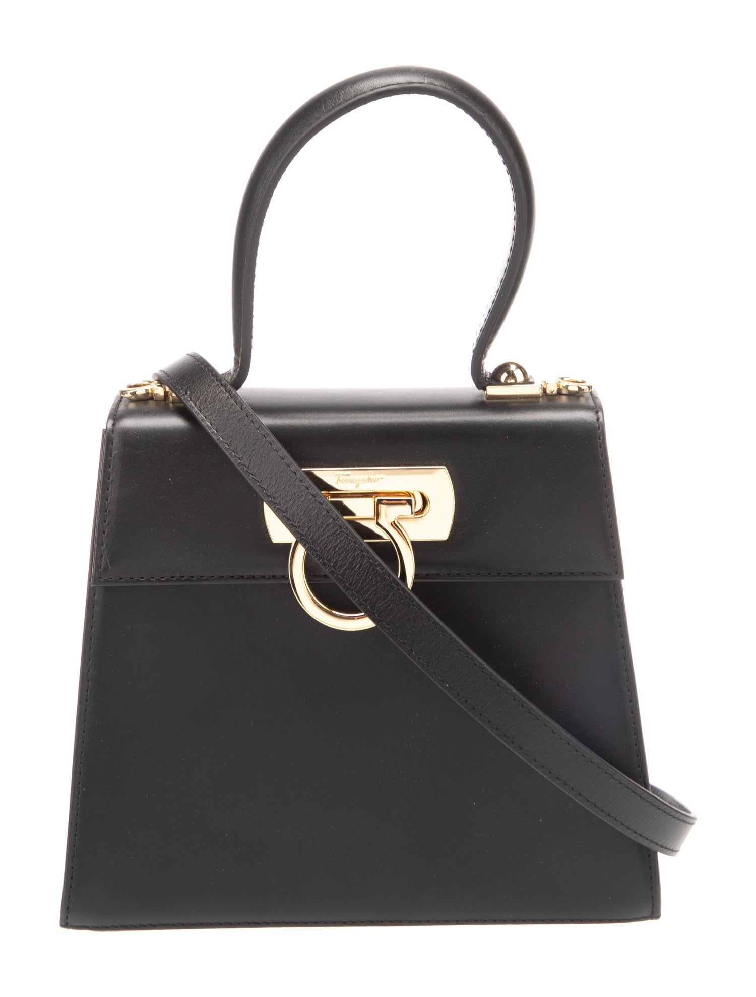 Salvatore Ferragamo Leather Top Handle Bag