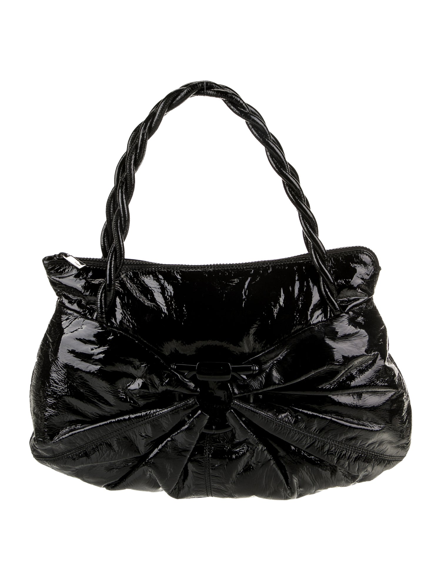 Salvatore Ferragamo Patent Leather Top Handle Bag