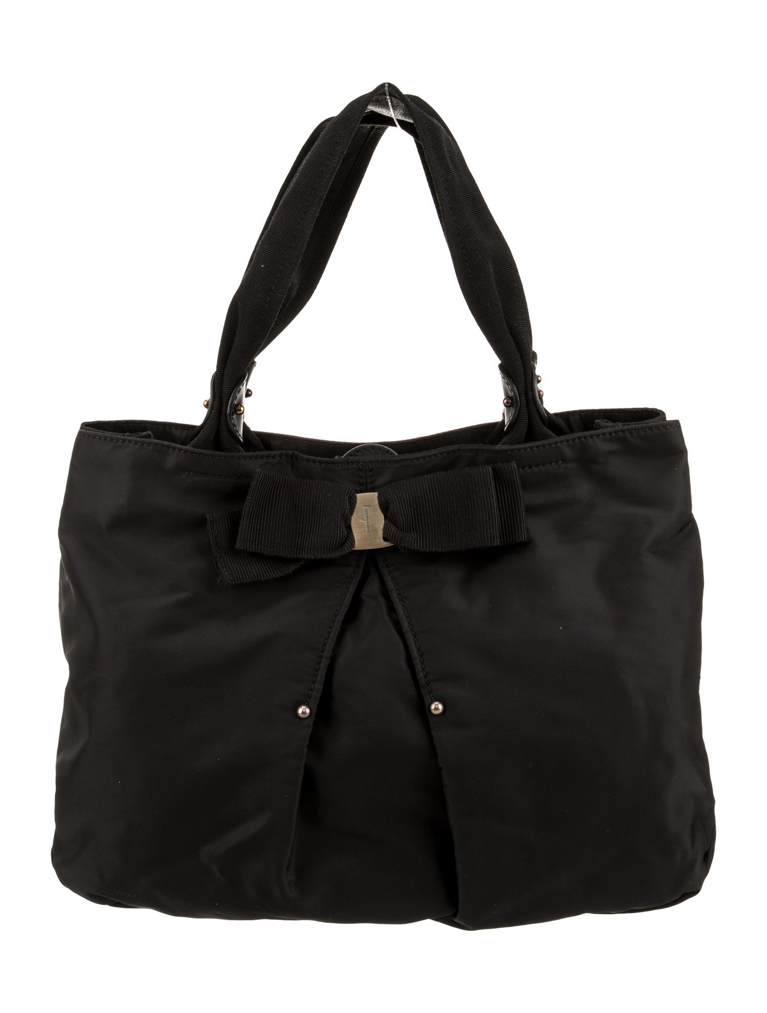 Salvatore Ferragamo Nylon Top Handle Bag