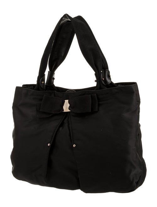 Salvatore Ferragamo Nylon Top Handle Bag