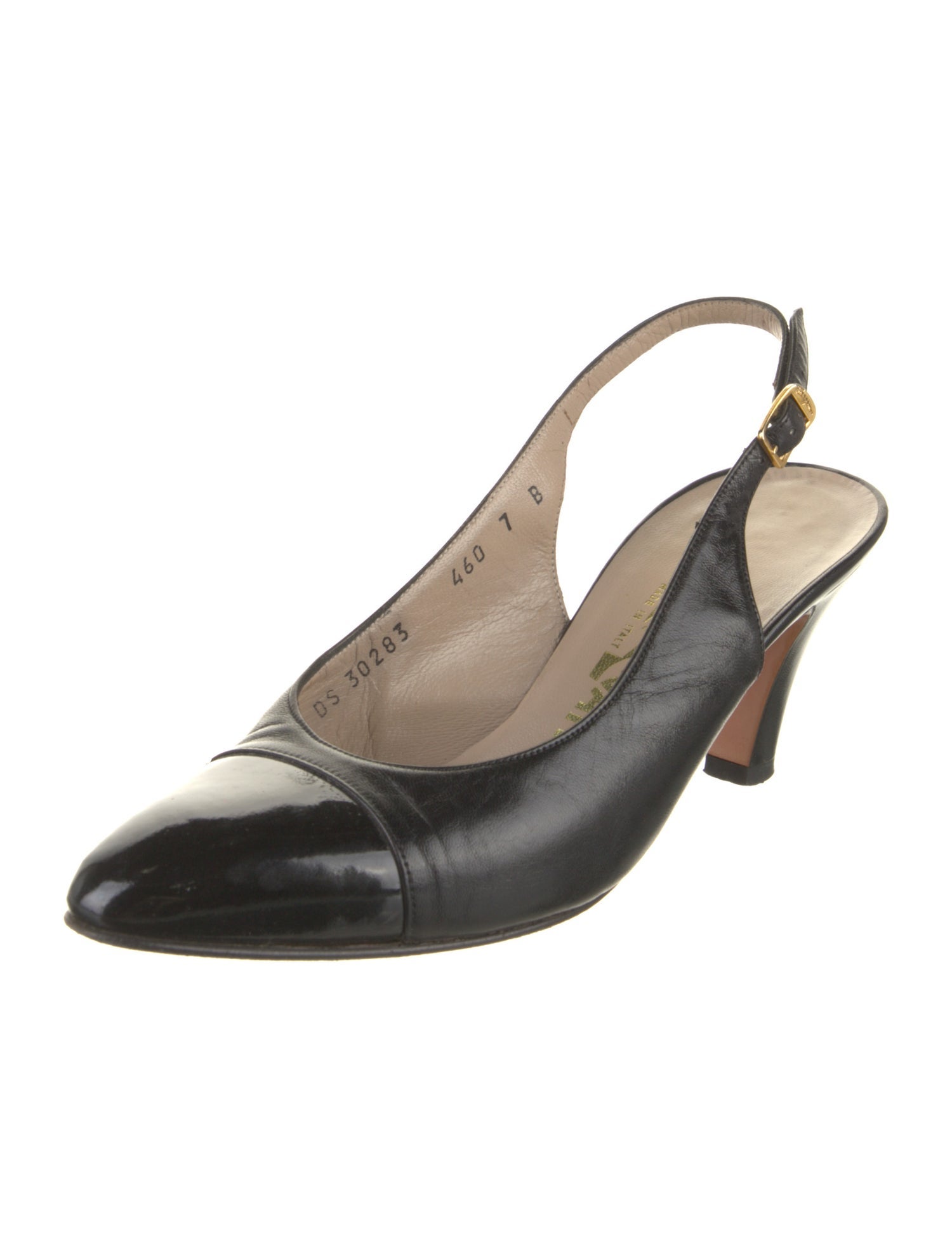 Salvatore Ferragamo Leather Slingback Pumps