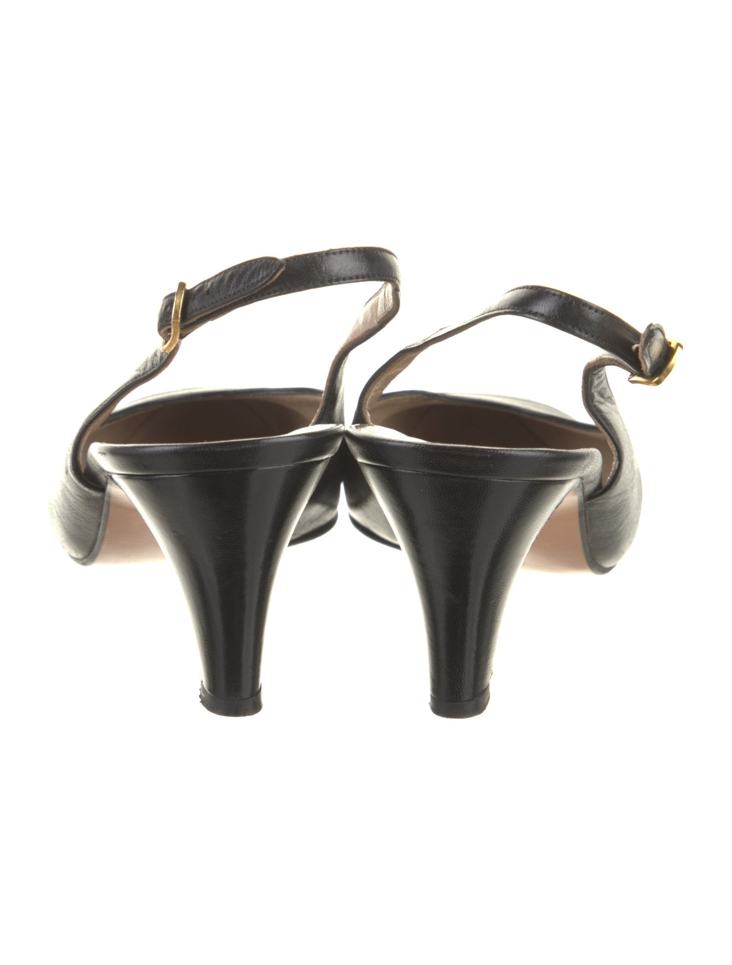 Salvatore Ferragamo Leather Slingback Pumps