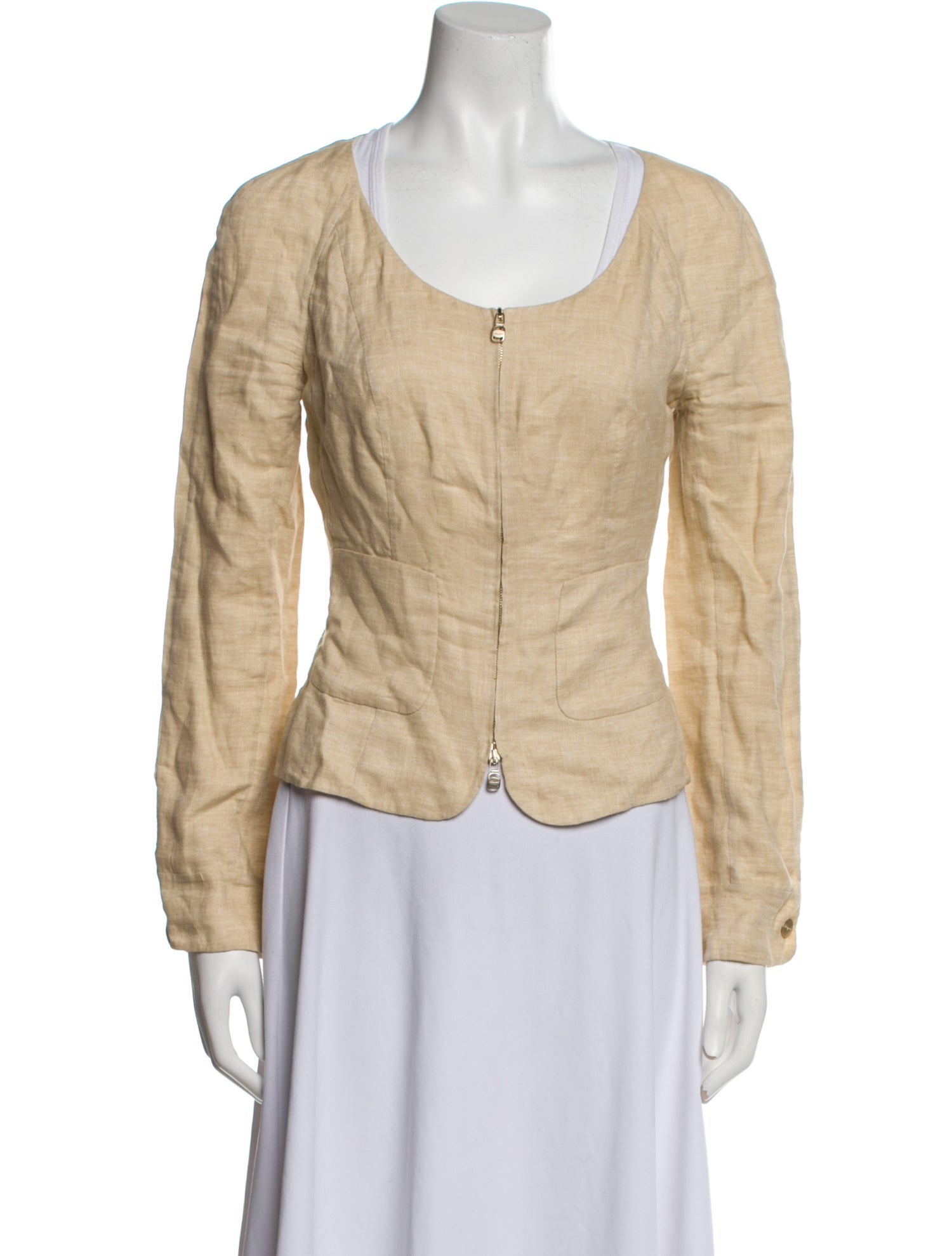 Salvatore Ferragamo Linen Evening Jacket