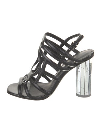 Salvatore Ferragamo Leather Slingback Sandals