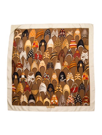 Salvatore Ferragamo Silk Printed Scarf