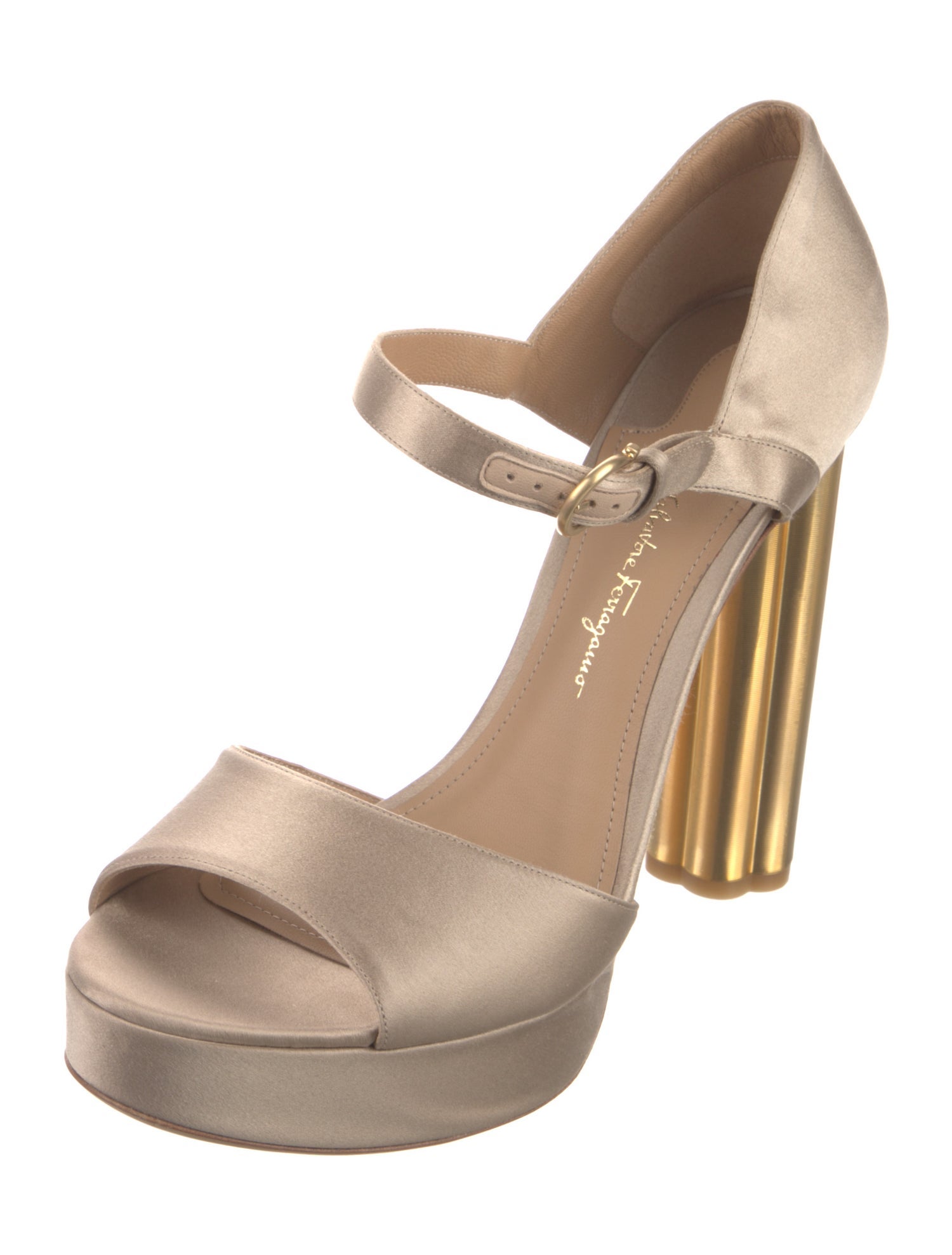 Salvatore Ferragamo Satin Sandals