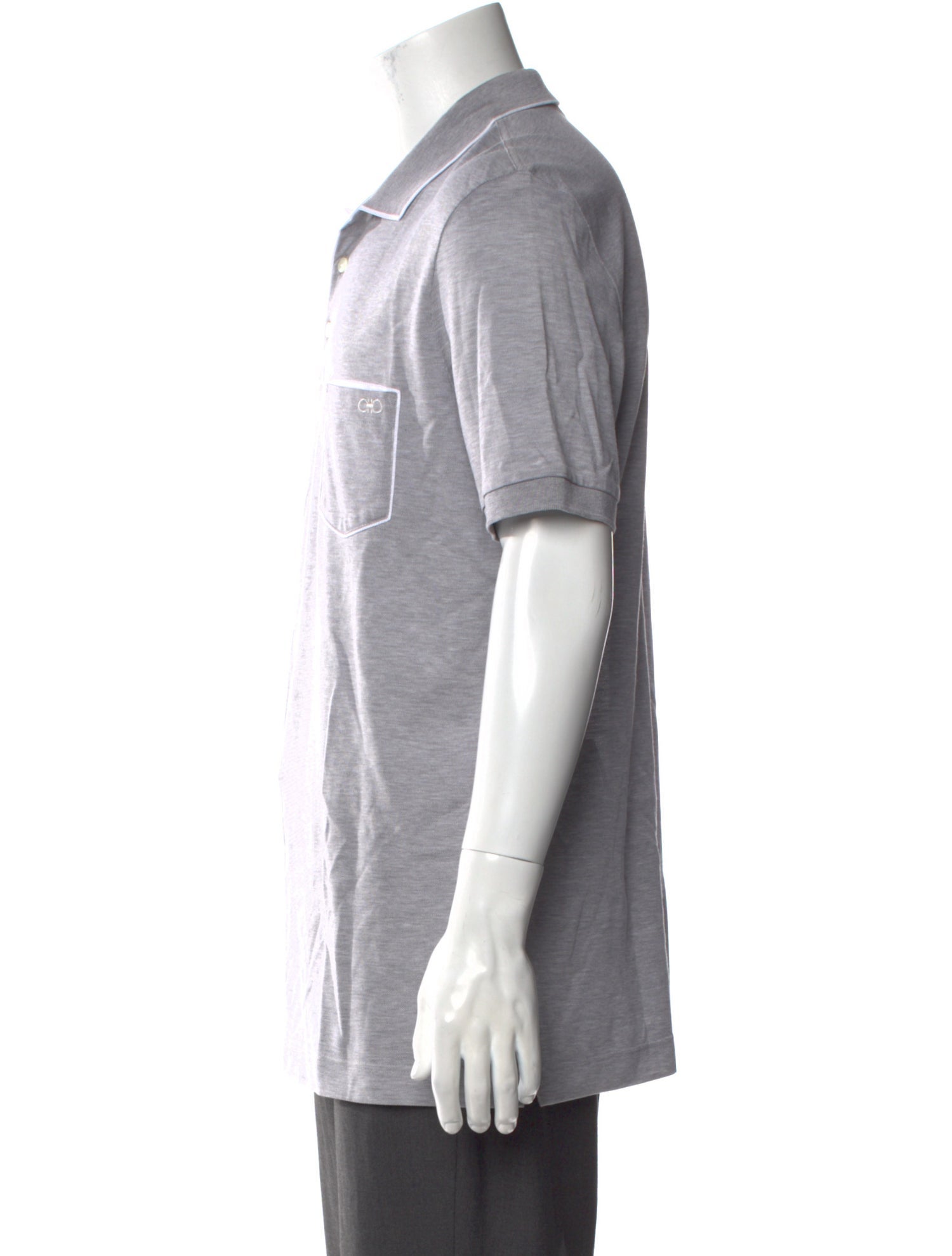 Salvatore Ferragamo Collar Short Sleeve Polo Shirt w/ Tags