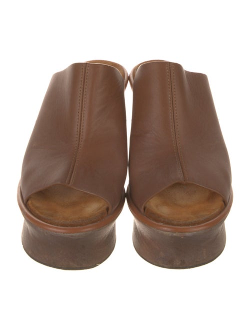 Salvatore Ferragamo Leather Slides