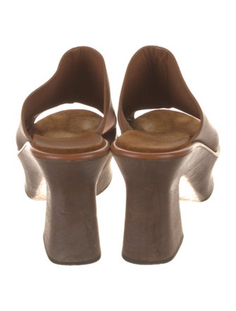 Salvatore Ferragamo Leather Slides