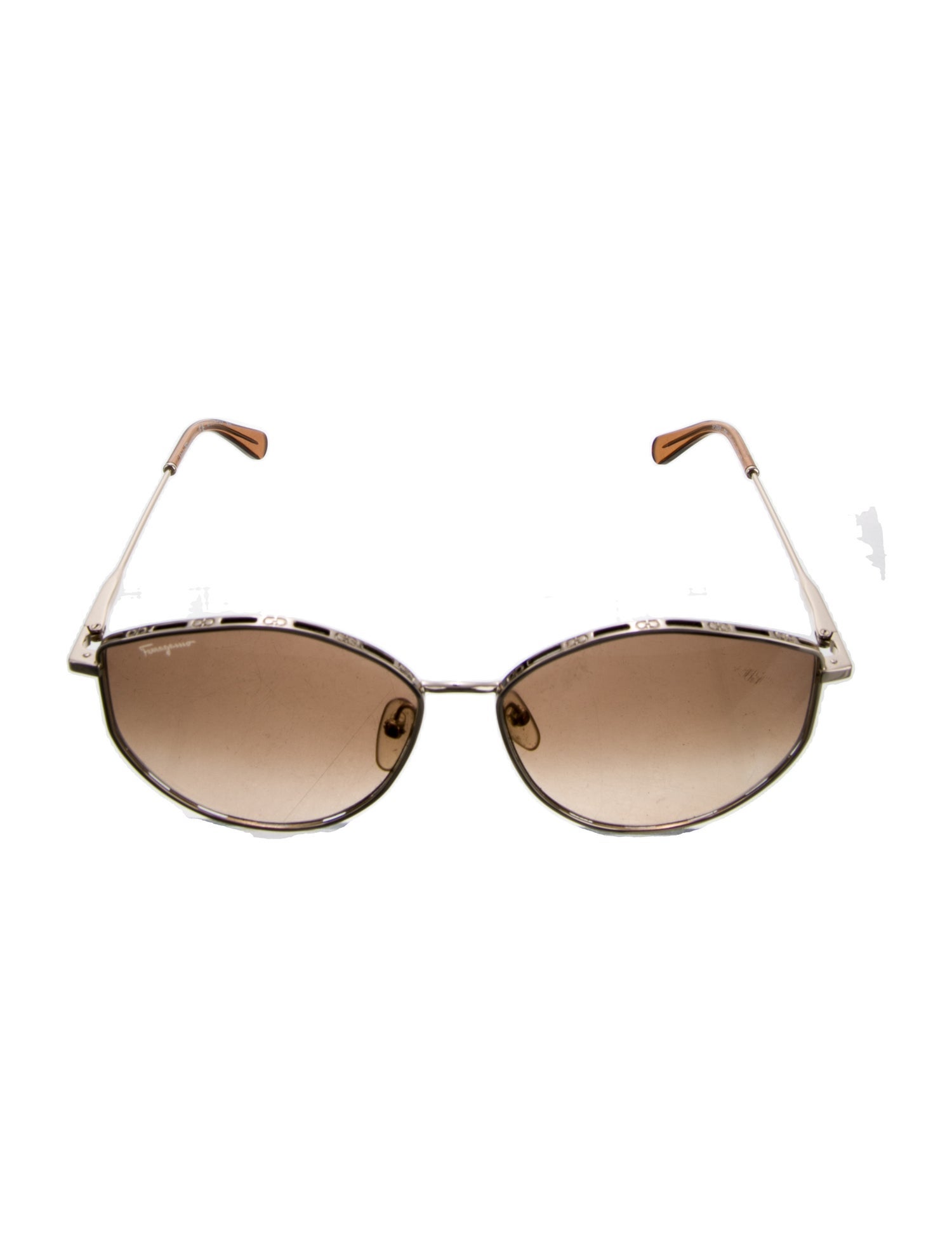 Salvatore Ferragamo Round Gradient Sunglasses