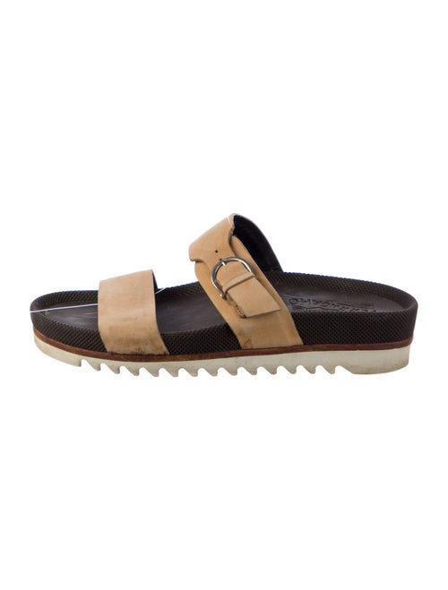 Salvatore Ferragamo Leather Slides