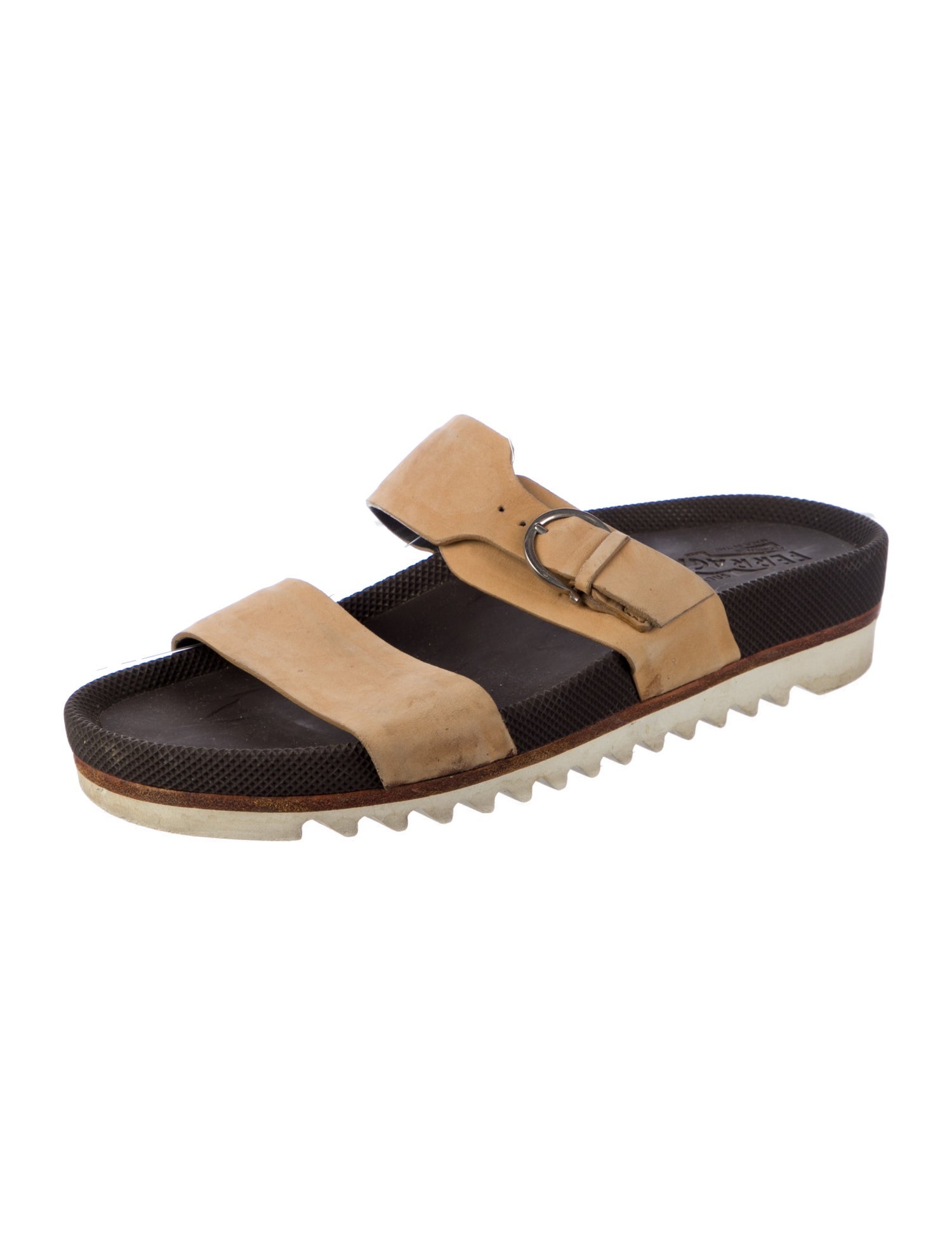 Salvatore Ferragamo Leather Slides