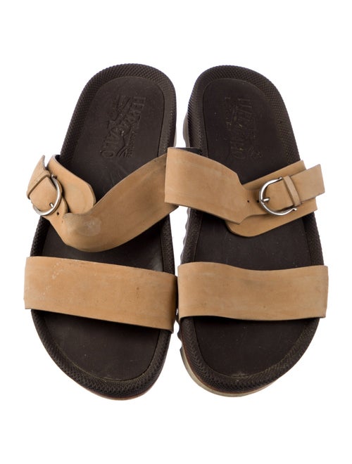 Salvatore Ferragamo Leather Slides