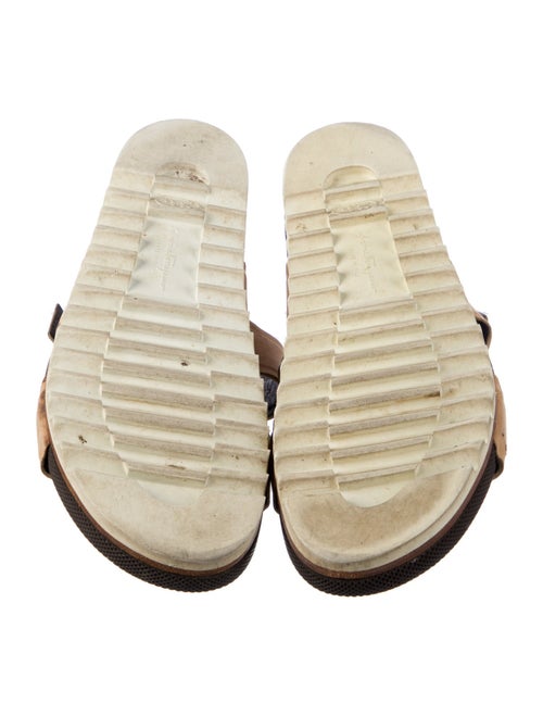 Salvatore Ferragamo Leather Slides