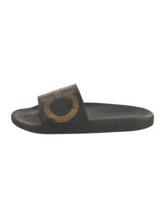 Salvatore Ferragamo Rubber Printed Slides