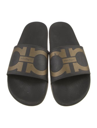 Salvatore Ferragamo Rubber Printed Slides