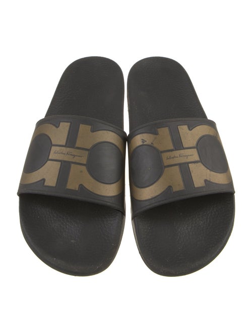 Salvatore Ferragamo Rubber Printed Slides