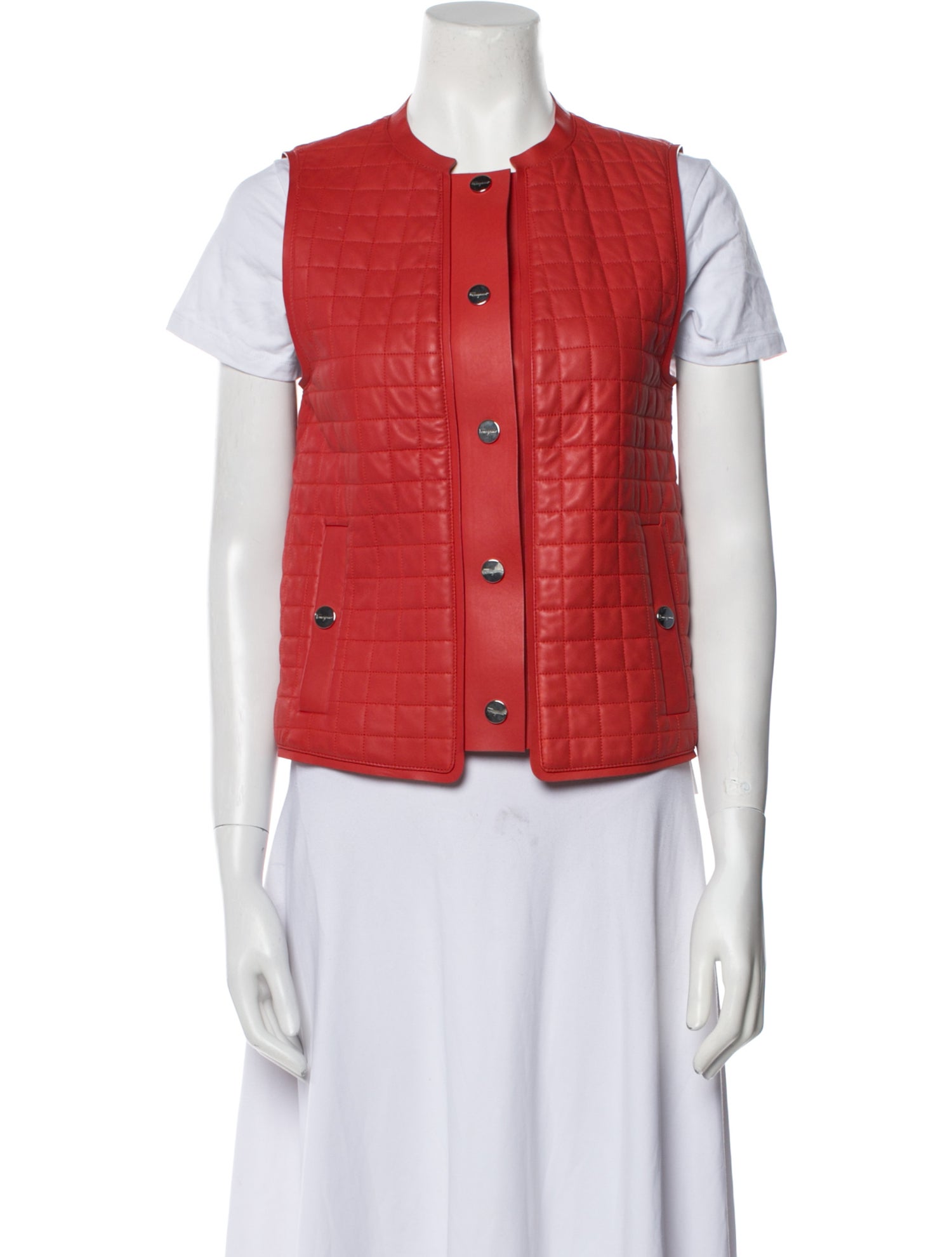 Salvatore Ferragamo Leather Vest