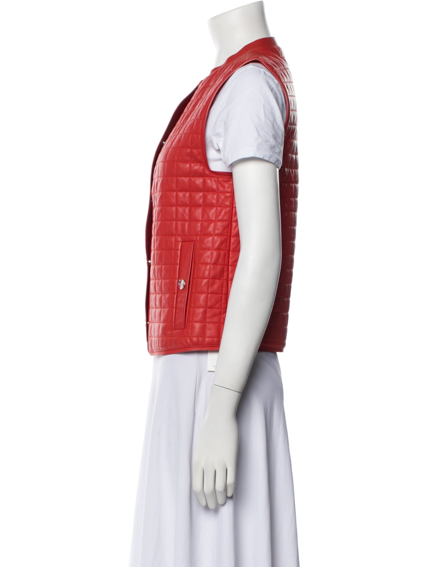 Salvatore Ferragamo Leather Vest