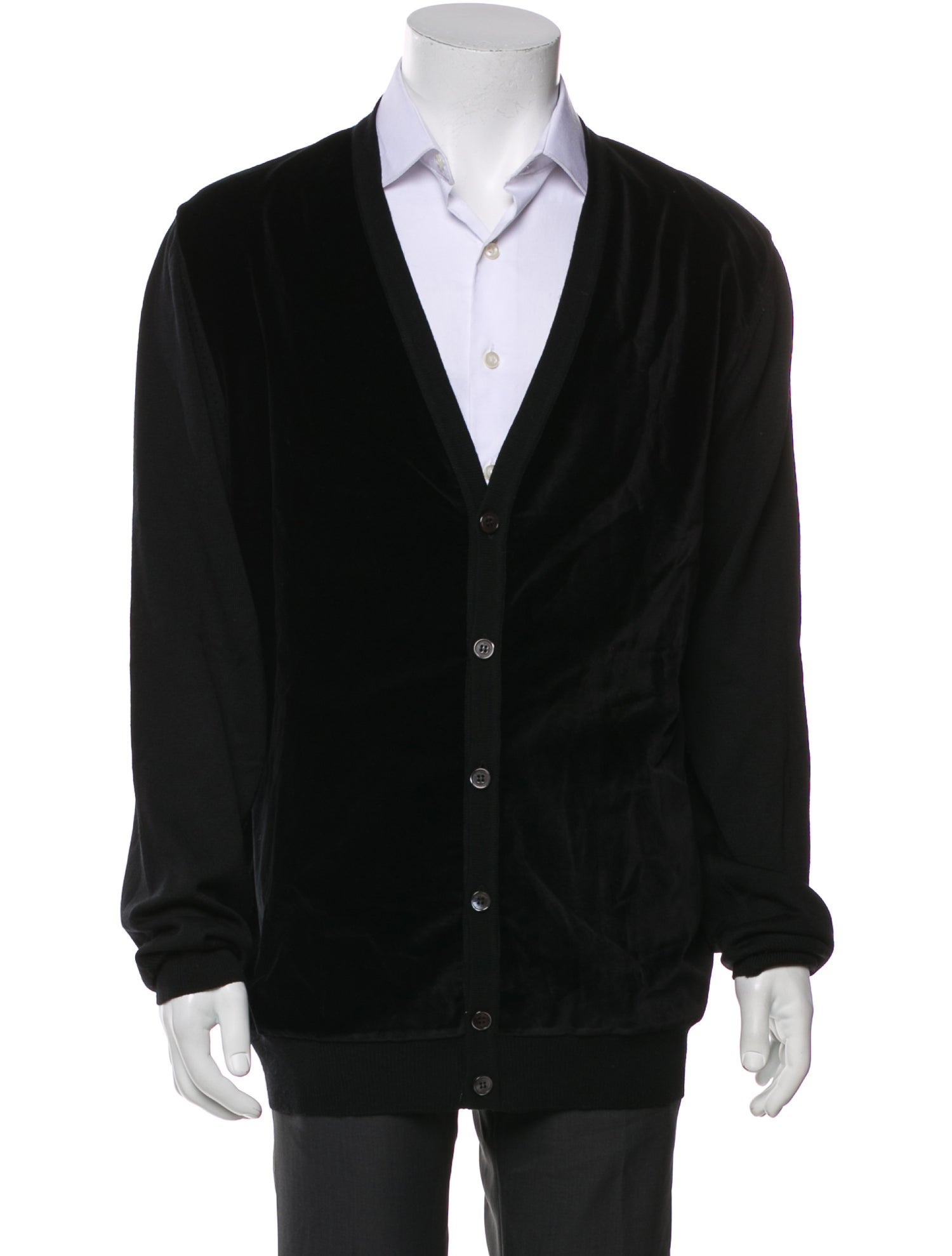 Salvatore Ferragamo Virgin Wool V-Neck Cardigan