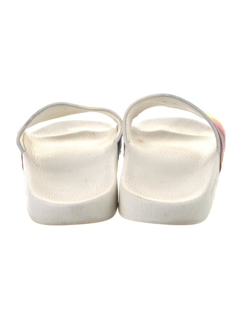 Salvatore Ferragamo Leather Printed Slides