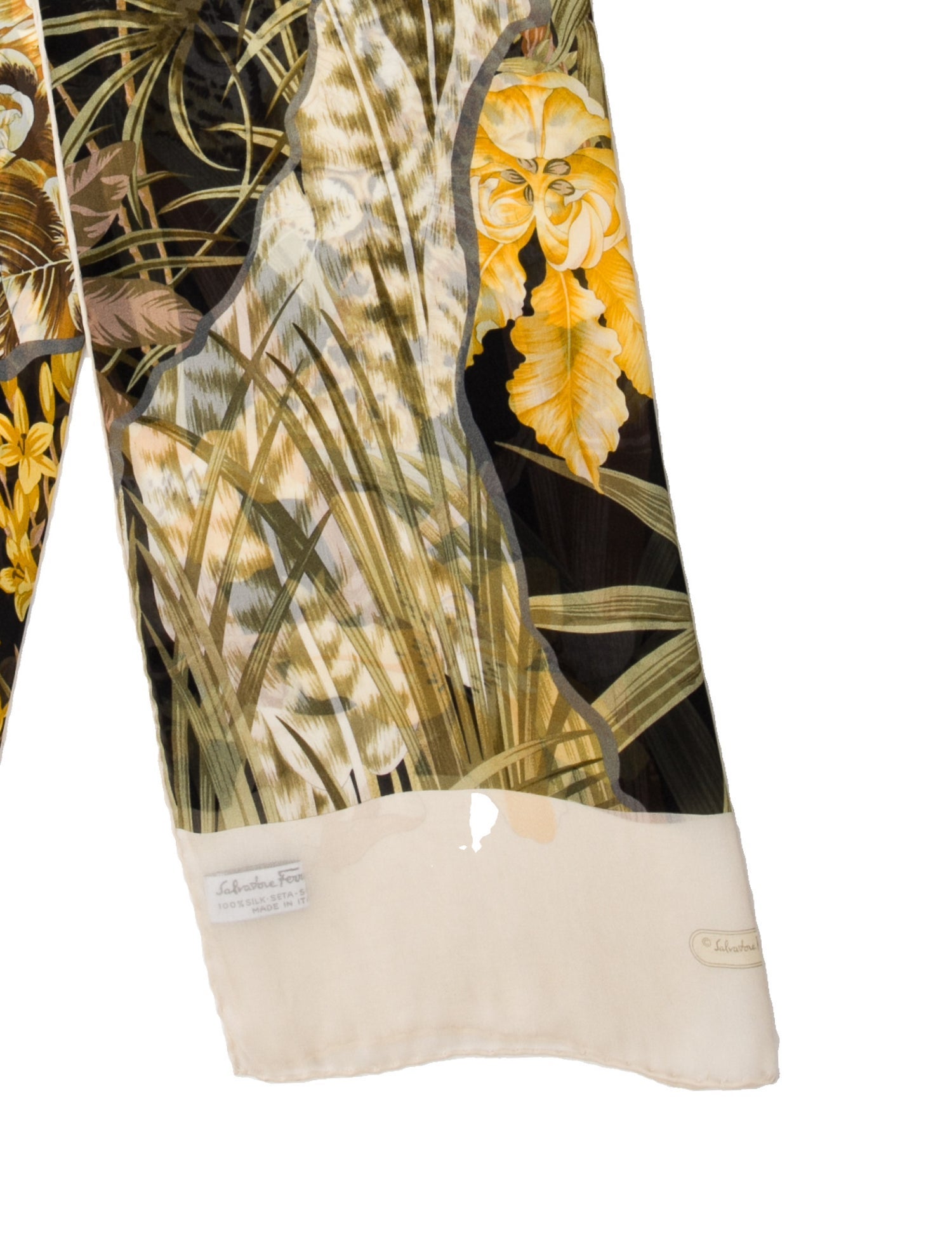 Salvatore Ferragamo Silk Vintage Scarf