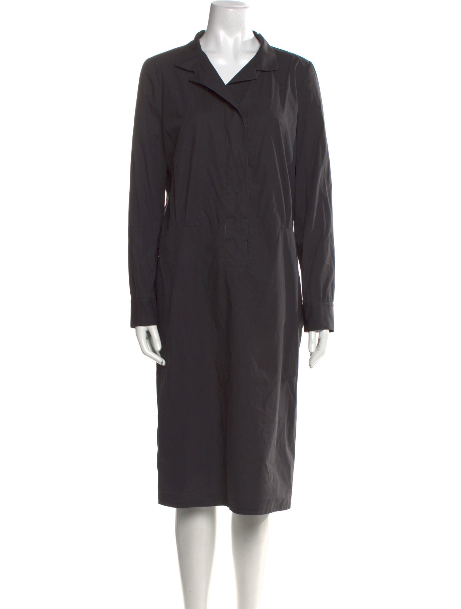 Salvatore Ferragamo V-Neck Midi Length Dress