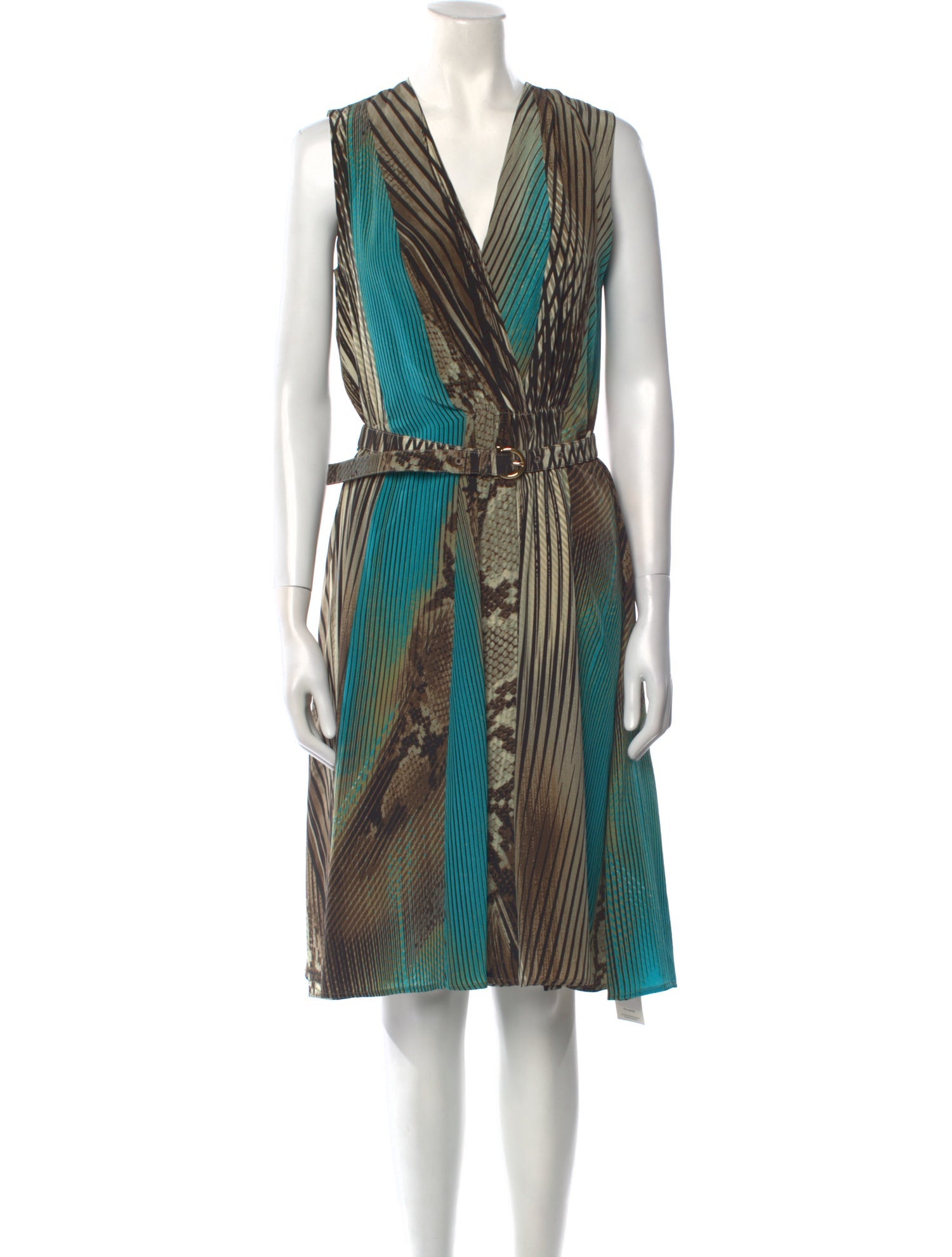 Salvatore Ferragamo Silk Midi Length Dress